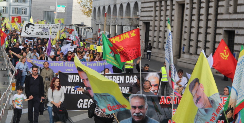 Li Swîsreyê Kurdan bang kir: Ji Ocalan re azadî!