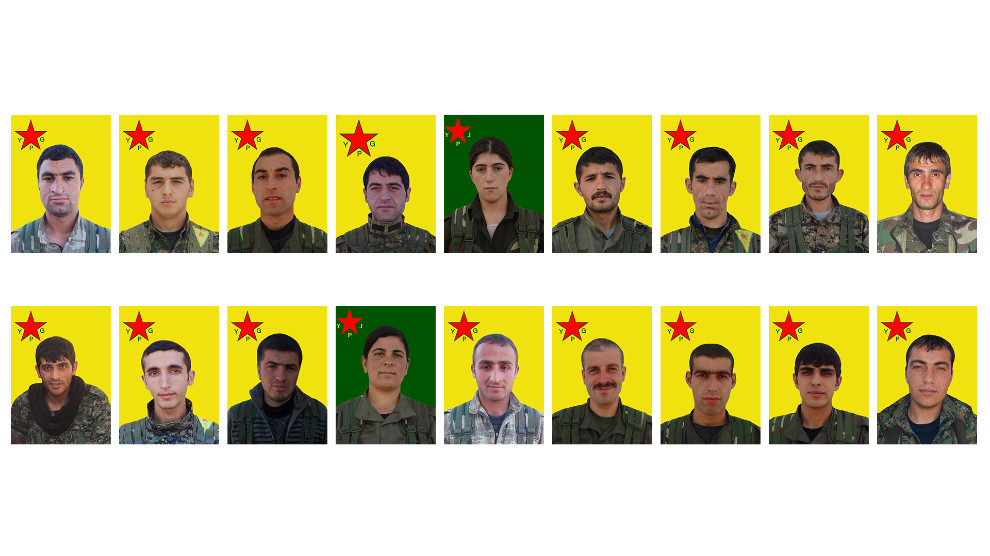 YPG’ê nasnameya 18 şehîdên 2014’an aşkere kir