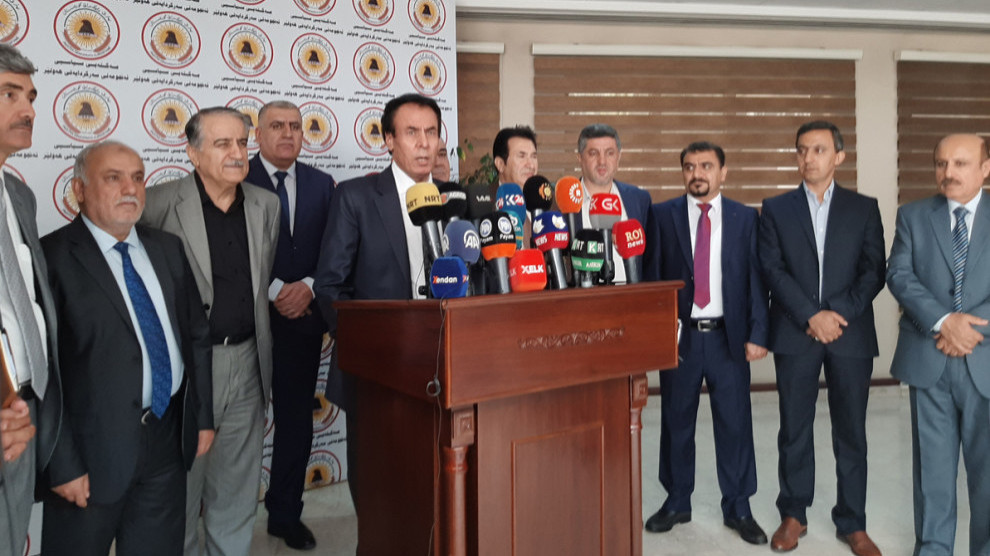 Partiyên Kurdan ên Iraq û Başûrê Kurdistanê lîsteyeke hevpar ava kirin