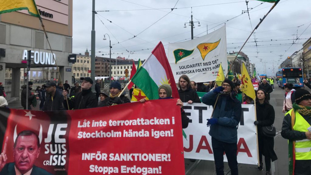 Li Swêdê çalakiyên Roja Rojava ya Cîhanê