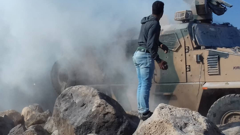 Konvoya dagirkeran êriş bir ser şêniyên Kobanê