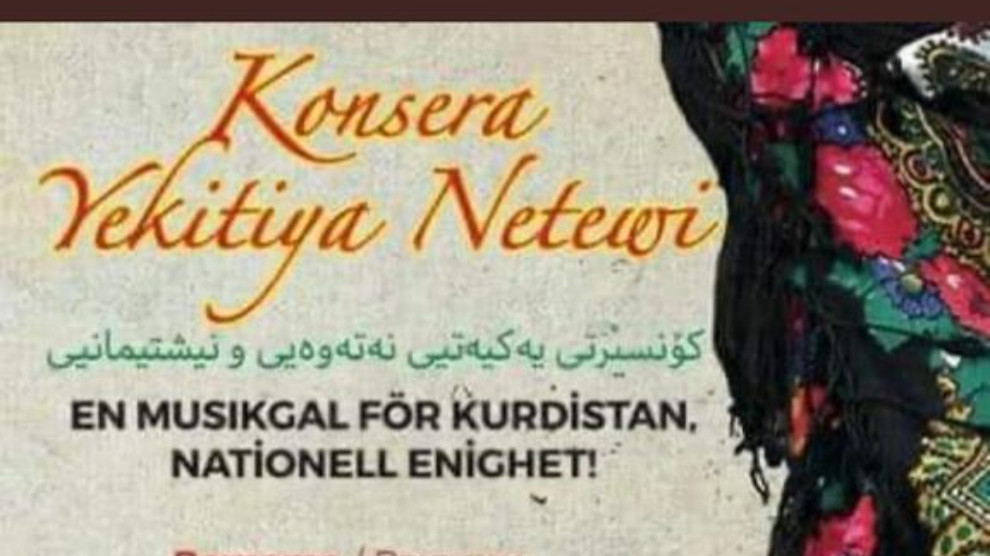 Hunermendên Kurd ji bo yekîtiya neteweyî konserekê li dar dixin