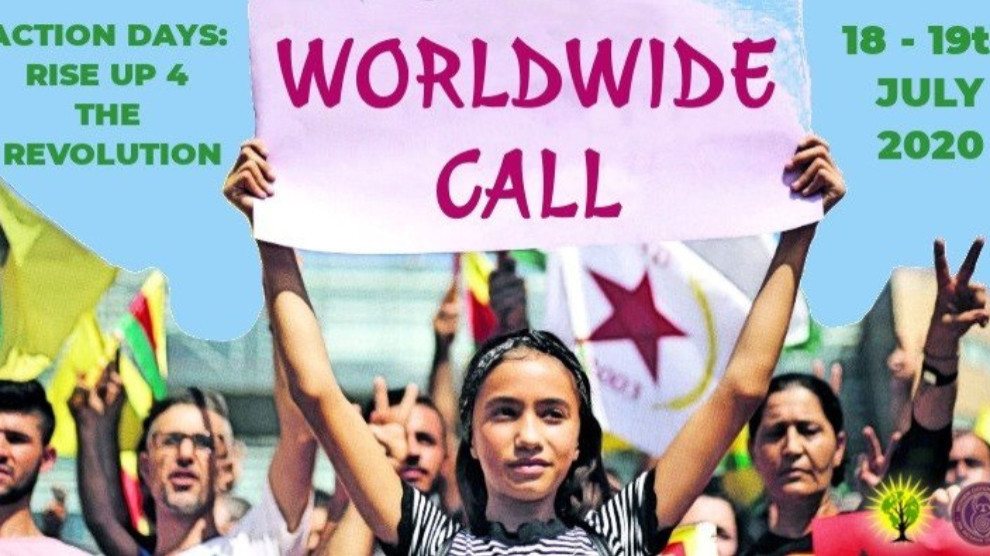 Ji bo çalakiyên Şoreşa Rojava banga tevlîbûnê hate kirin