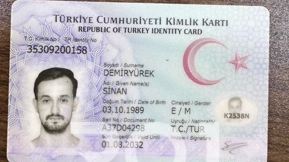 Li herêma Raperînê, MÎT’a Tîrk êriş bir ser welatparêzek
